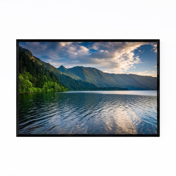 Noir Gallery Olympic Park Lake Mountains Framed Art Print