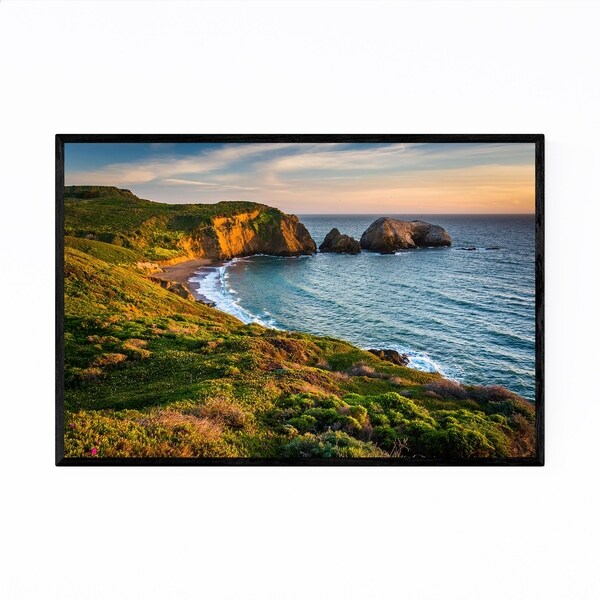 Noir Gallery Beach San Francisco California Framed Art Print