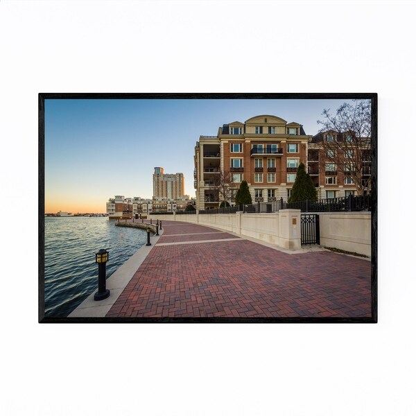 Noir Gallery Inner Harbor Baltimore MD Framed Art Print