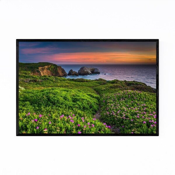 Noir Gallery Coastal Beach San Francisco Framed Art Print