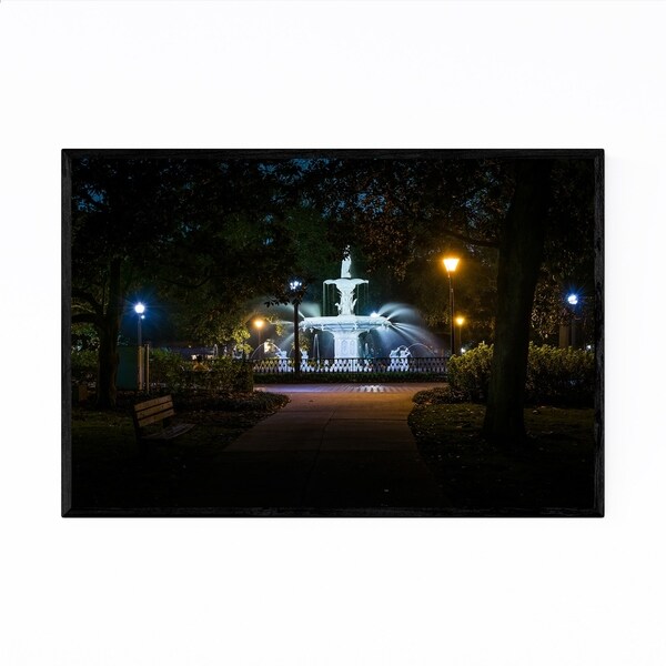 Noir Gallery Savannah, Georgia Forsyth Park Framed Art Print