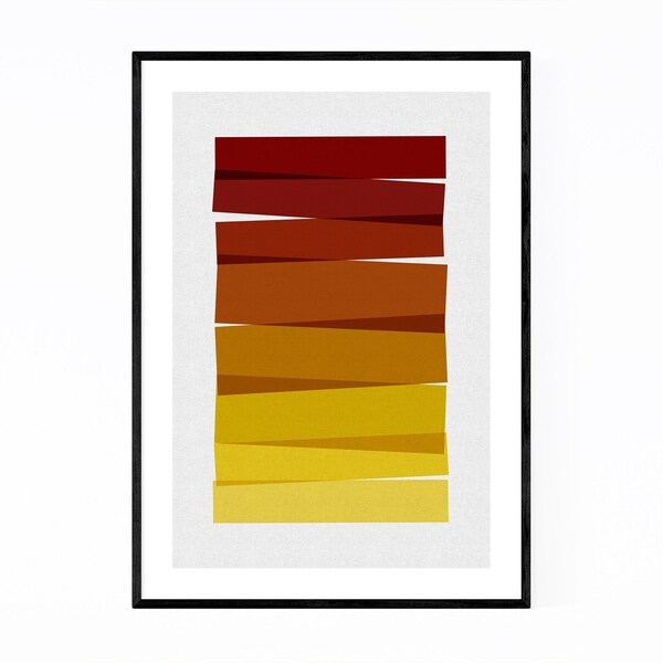 Noir Gallery Abstract Minimal Stripe Painting Framed Art Print