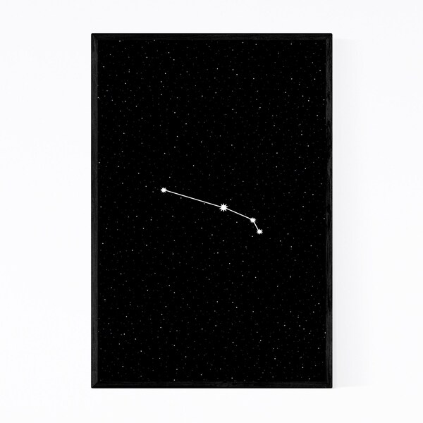 Noir Gallery Night Sky Aries Astrology Zodiac Framed Art Print