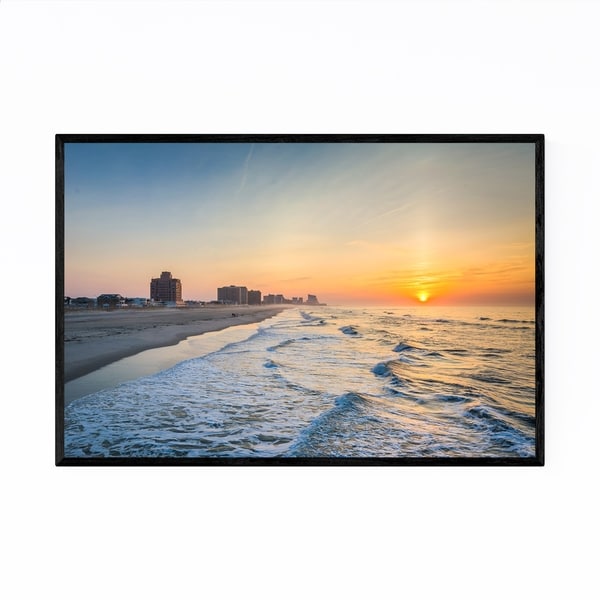 Noir Gallery Ventnor Beach New Jersey Shore Framed Art Print