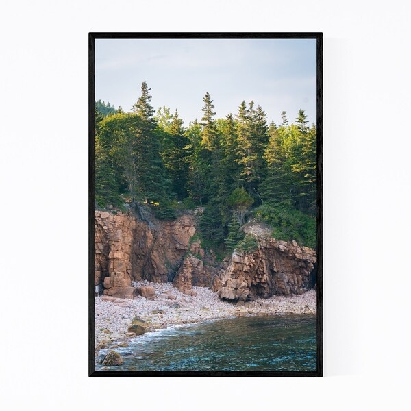 Noir Gallery Acadia National Park Coast Maine Framed Art Print