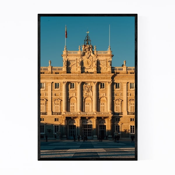 Noir Gallery Madrid Spain City Royal Palace Framed Art Print