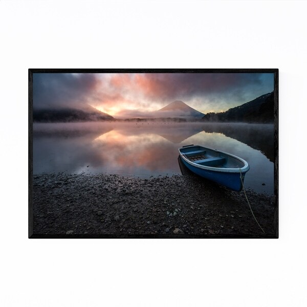 Noir Gallery Mt. Fuji Lake Shoji Japan Framed Art Print