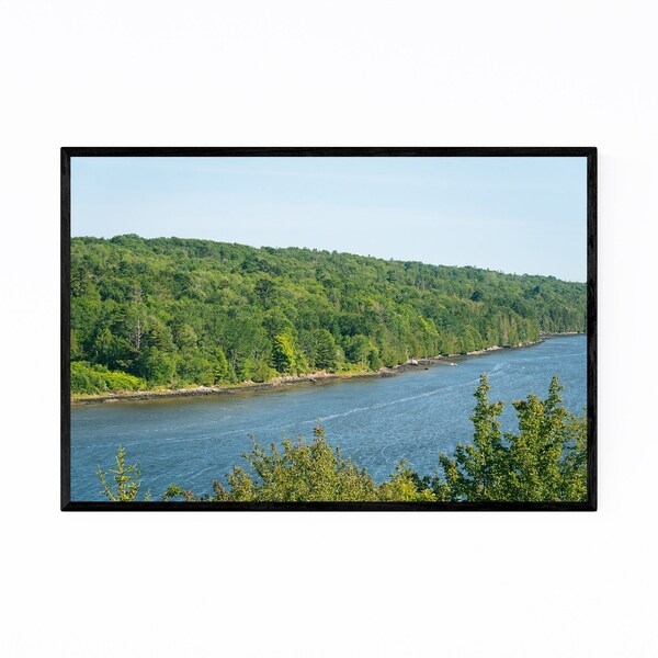 Noir Gallery Penobscot River Maine Nature Framed Art Print