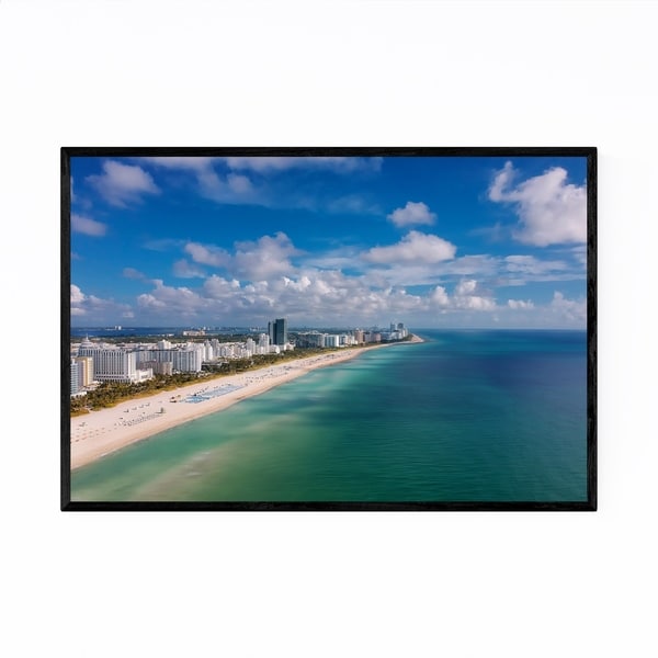 Noir Gallery Miami Beach Florida Coastal Framed Art Print