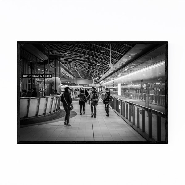 Noir Gallery Black & White Taipei Taiwan Framed Art Print