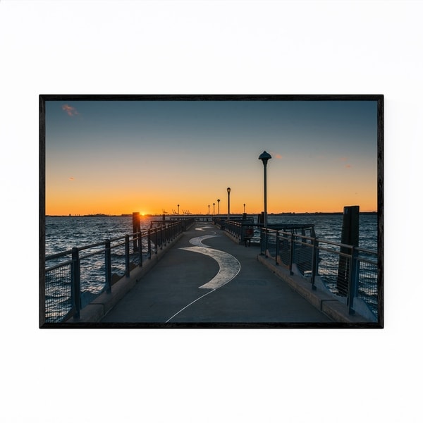 Noir Gallery Red Hook Brooklyn NYC Sunset Framed Art Print