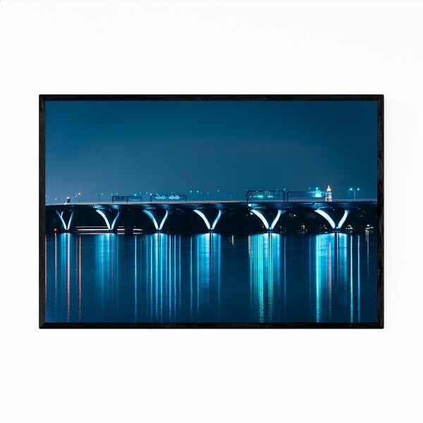 Noir Gallery Woodrow Wilson Bridge DC Framed Art Print