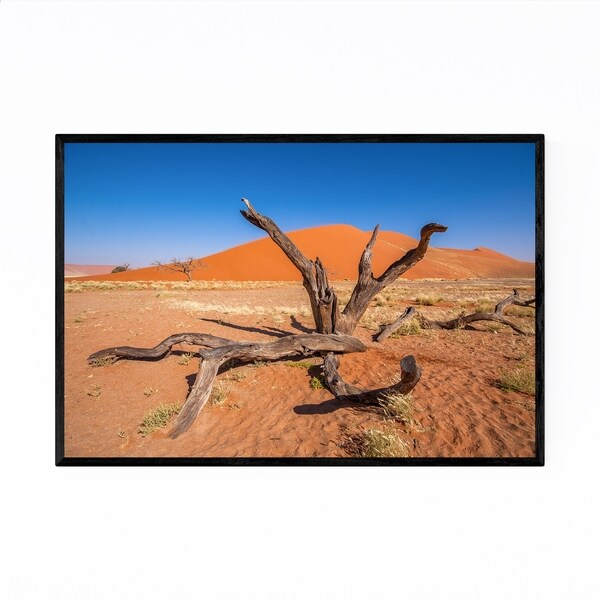 Noir Gallery Namibia Desert Dunes Landscape Framed Art Print