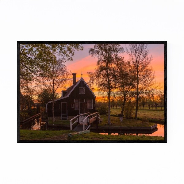 Noir Gallery Zaanse Schans Netherlands Framed Art Print