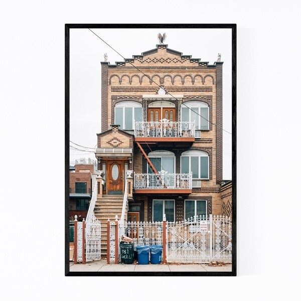 Noir Gallery Williamsburg New York City House Framed Art Print