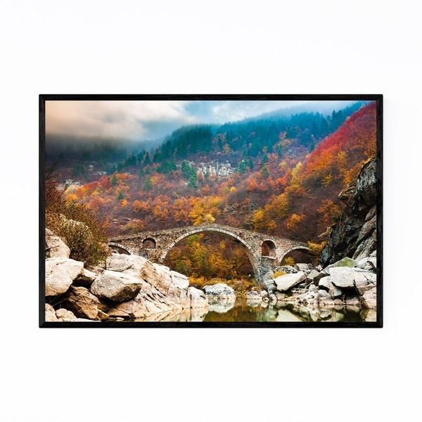 Noir Gallery Bulgaria Forest Landscape Nature Framed Art Print