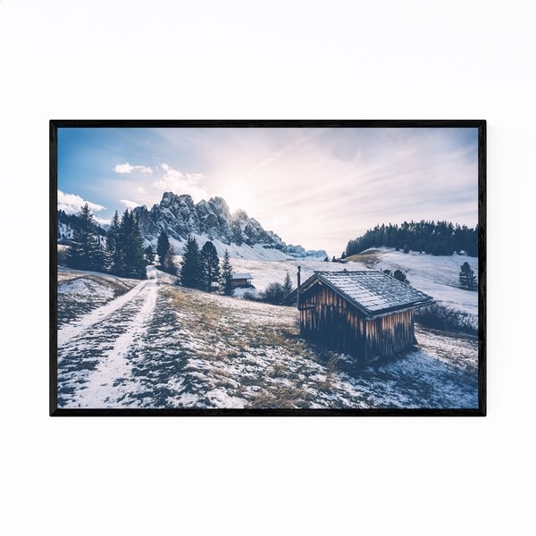 Noir Gallery Val di Funes South Tyrol Italy Framed Art Print