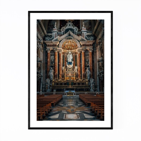 Noir Gallery Naples Italy Architecture Framed Art Print
