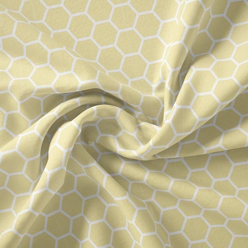 Falling For Maine Pattern Sheet Collection by Simply Soft - Twin - Hexagon - Yellow