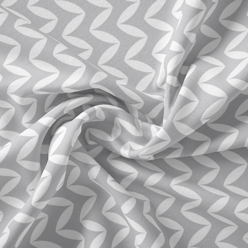 Falling For Maine Pattern Sheet Collection by Simply Soft - California King - Bowed Chevron - Light Gray