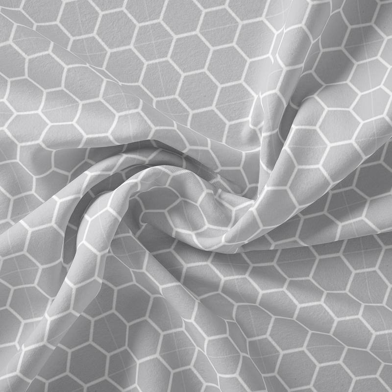 Falling For Maine Pattern Sheet Collection by Simply Soft - Full - Hexagon - Light Gray