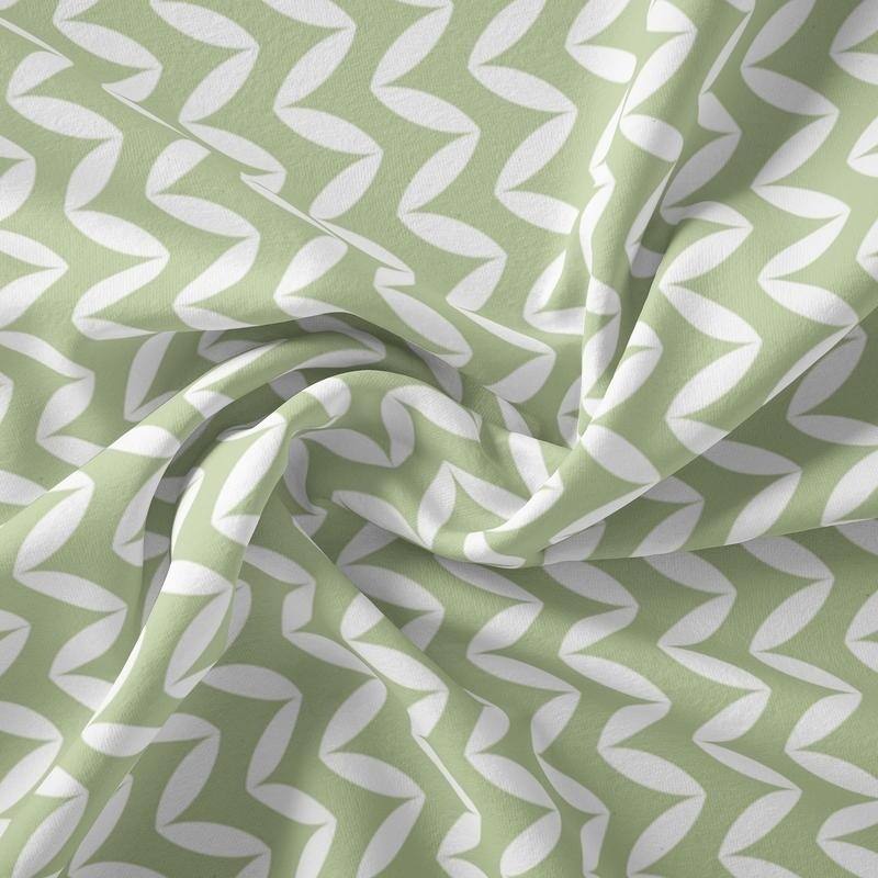Falling For Maine Pattern Sheet Collection by Simply Soft - King - Bowed Chevron - Sage