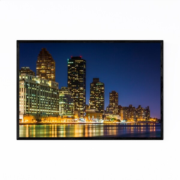 Noir Gallery New York City Manhattan Skyline Framed Art Print