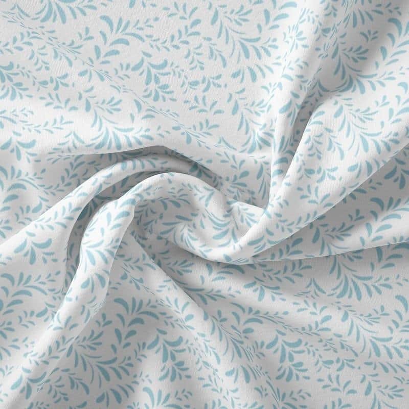 Birds of Paradise Sheet Collection by Simply Soft - Queen - Fountain - Light Blue