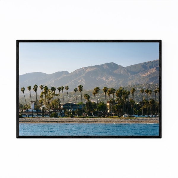 Noir Gallery Santa Barbara Mountains Ocean Framed Art Print