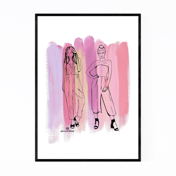 Noir Gallery Fashion Feminine Illustration Framed Art Print