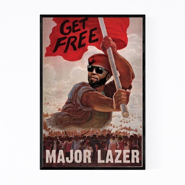 Noir Gallery Major Lazer Music Get Free EDM Framed Art Print