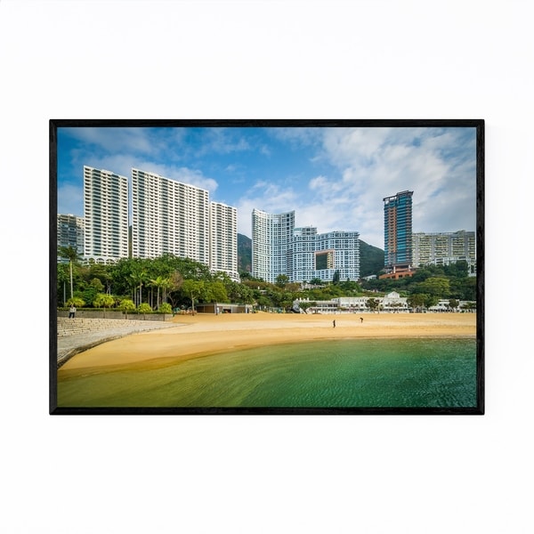 Noir Gallery Hong Kong Repulse Bay Skyline Framed Art Print