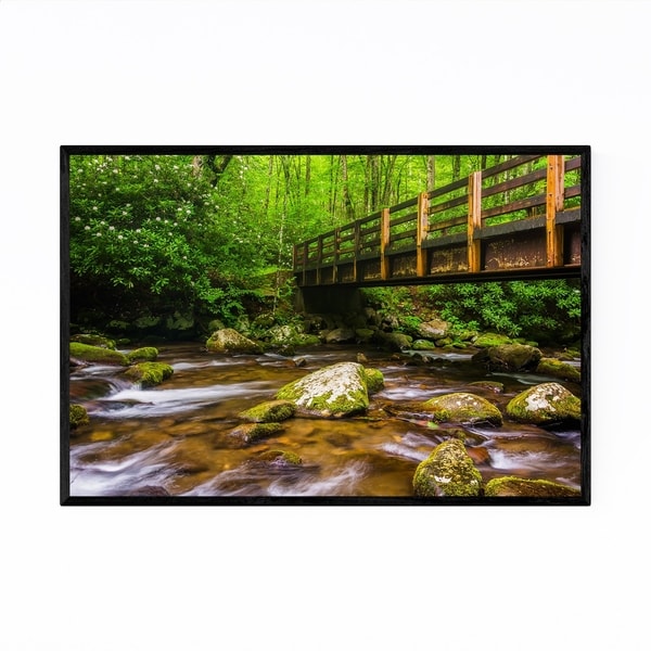 Noir Gallery Great Smoky Mountains Bridge Framed Art Print