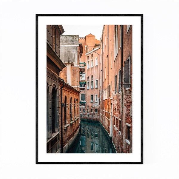Noir Gallery Venice Italy Canal Photography Framed Art Print