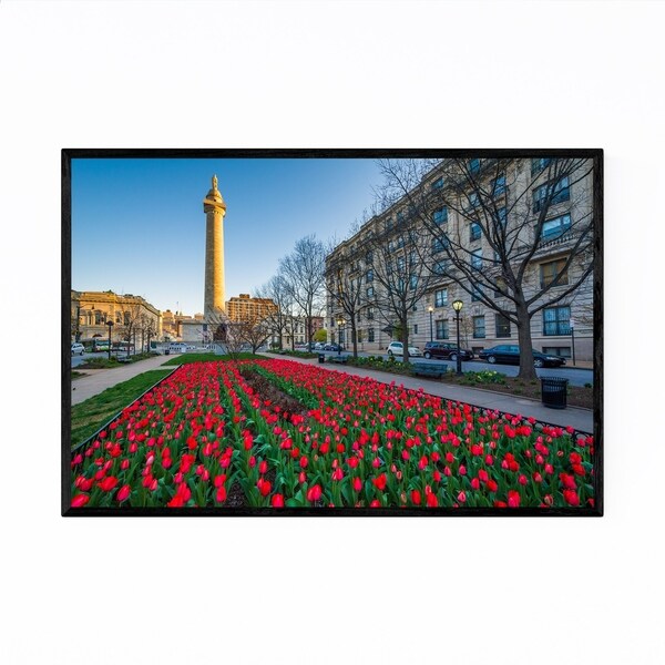 Noir Gallery Washington Monument Baltimore Framed Art Print