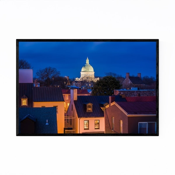 Noir Gallery Naval Academy Annapolis Maryland Framed Art Print