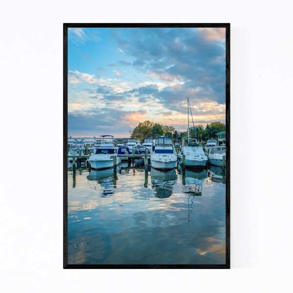 Noir Gallery Alexandria Old Town Waterfront Framed Art Print