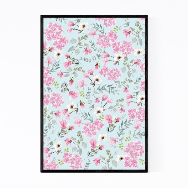 Noir Gallery Watercolor Floral Botanical Framed Art Print