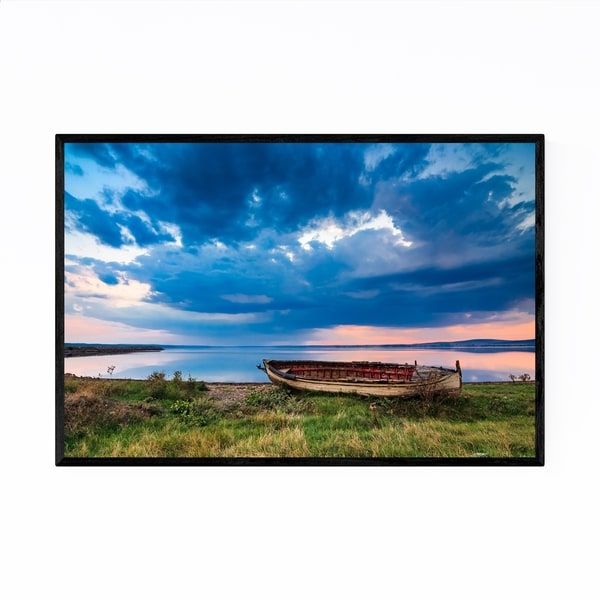 Noir Gallery Bulgaria Lake Landscape Nature Framed Art Print