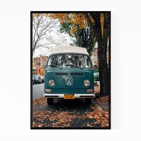 Noir Gallery VW Van Autumn Fall Color NYC Framed Art Print