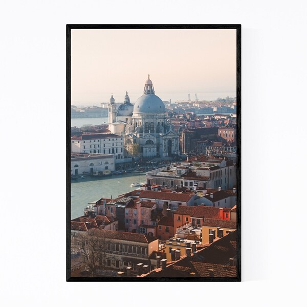 Noir Gallery Venice Italy City Church View Framed Art Print