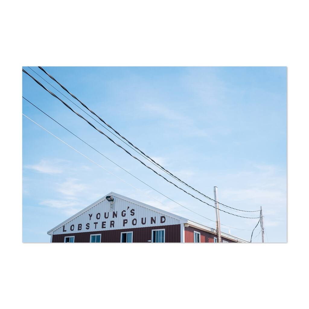 Noir Gallery Lobster Pound Sign Maine Coastal Unframed Art Print/Poster