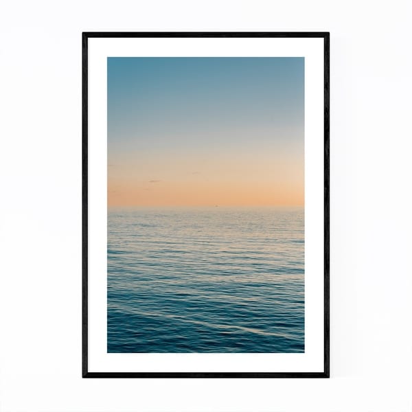 Noir Gallery Coastal Beach Ocean Sunset Framed Art Print