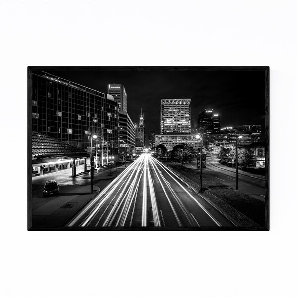 Noir Gallery Inner Harbor Skyline Baltimore Framed Art Print