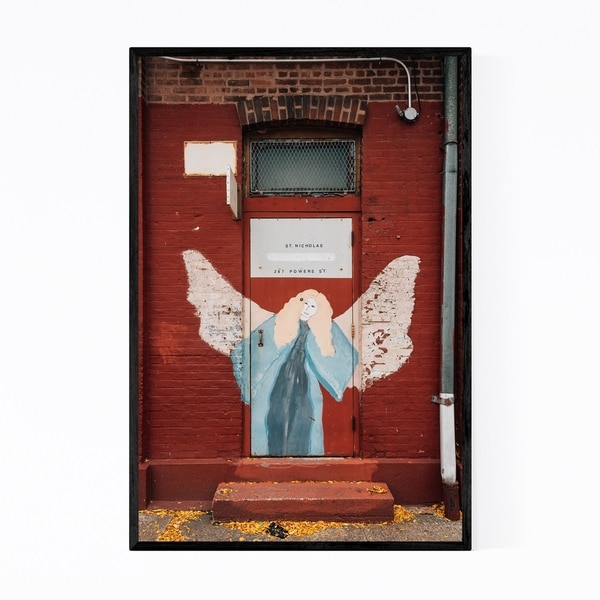 Noir Gallery Brooklyn Catholic Mural NYC Framed Art Print