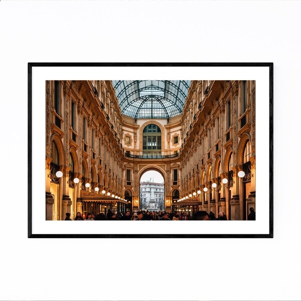 Noir Gallery Milan Italy Architecture Photo Framed Art Print