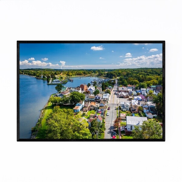 Noir Gallery Chesapeake City Maryland Coastal Framed Art Print