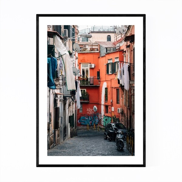 Noir Gallery Naples Italy Graffiti Street Art Framed Art Print