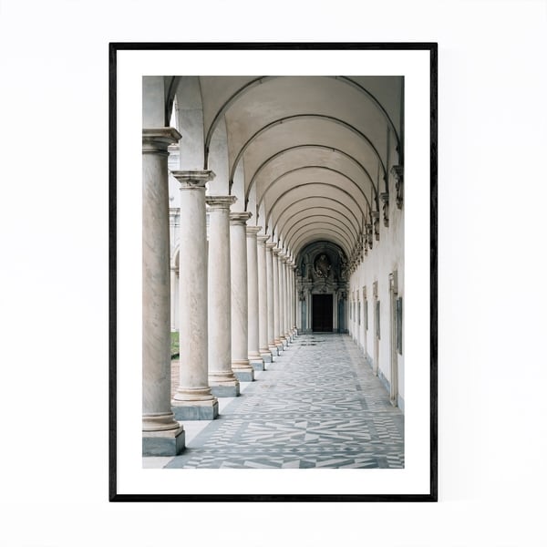 Noir Gallery Naples Italy Architecture Framed Art Print