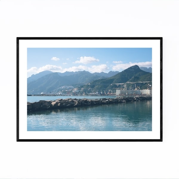 Noir Gallery Salerno Italy Amalfi Mountains Framed Art Print